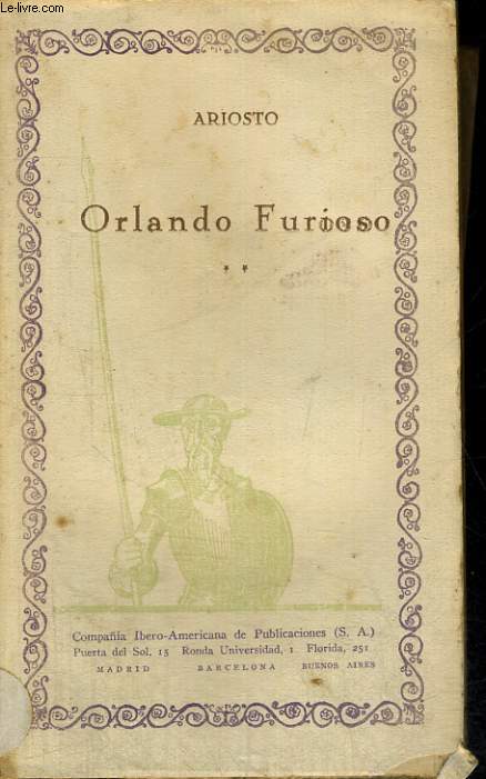 ORLANDO FURIOSO, VOLUMEN II