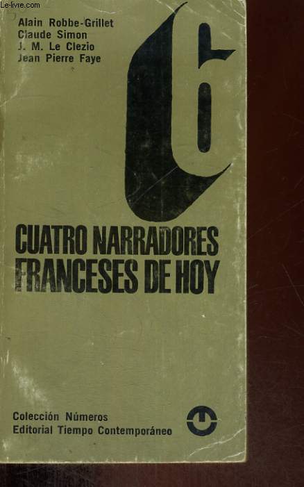 CUATRO NARRADORES FRANCESES DE HOY