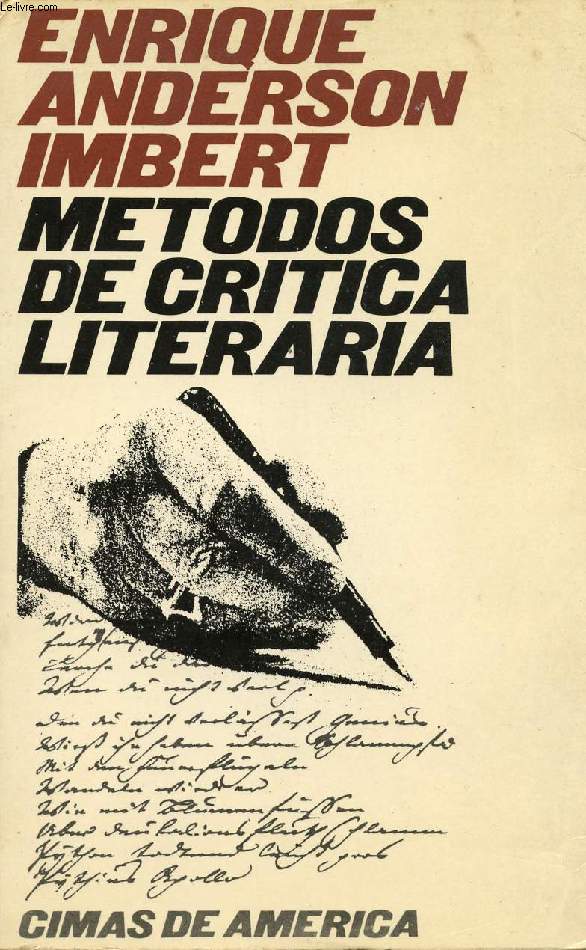 METODOS DE CRITICA LITERARIA