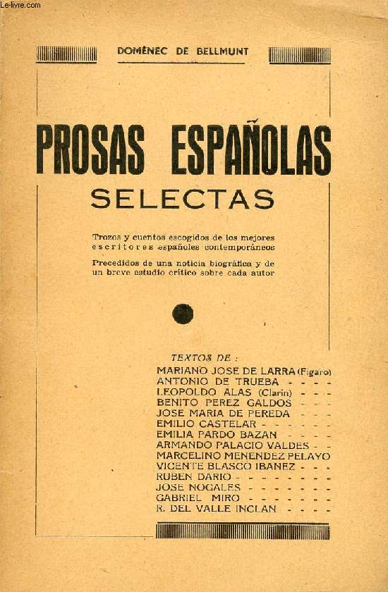 PROSAS ESPAOLAS SELECTAS