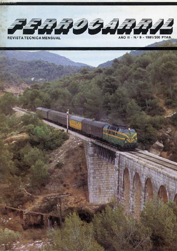 FERROCARRIL, REVISTA TECNICA MENSUAL, AO II, N 9, 1981