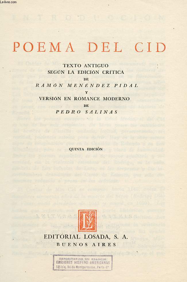 POEMA DEL CID