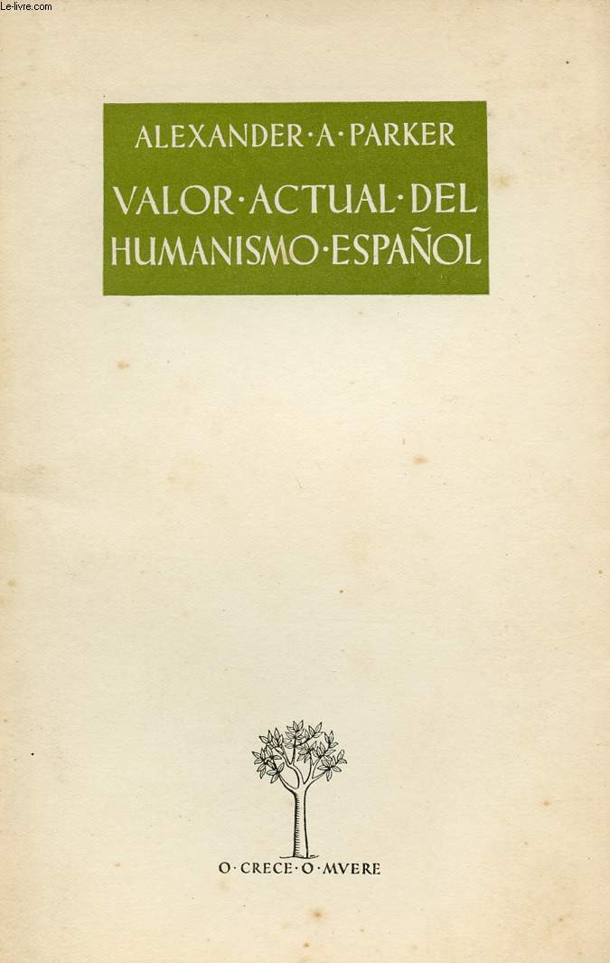 VALOR ACTUAL DEL HUMANISMO ESPAOL