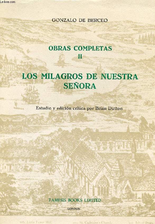 OBRAS COMPLETAS, II, LOS MILAGROS DE NUESTRA SEORA