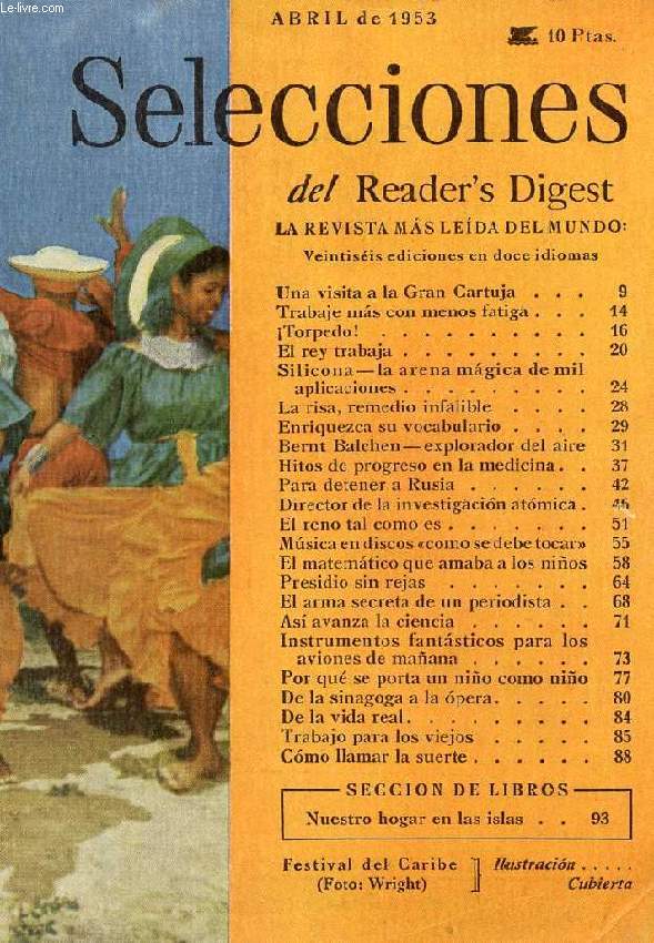 SELECCIONES DEL READER'S DIGEST, ABRIL DE 1953