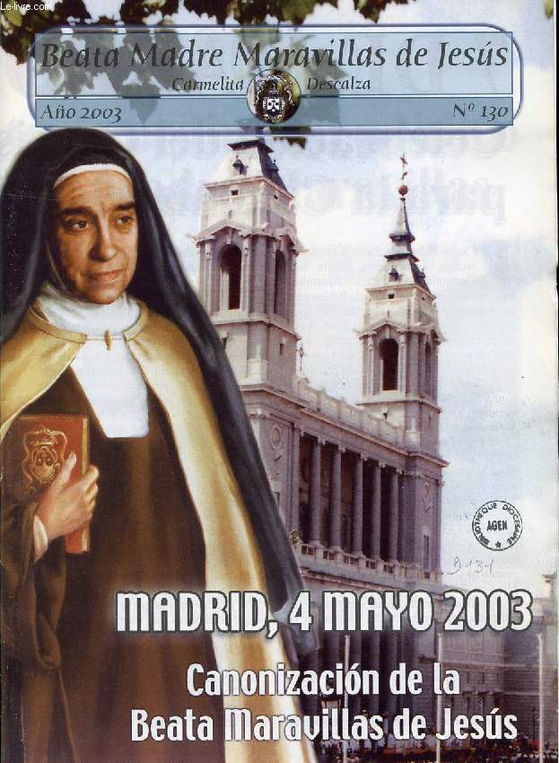 BEATA MADRE MARAVILLAS DE JESUS, N 130, 2003