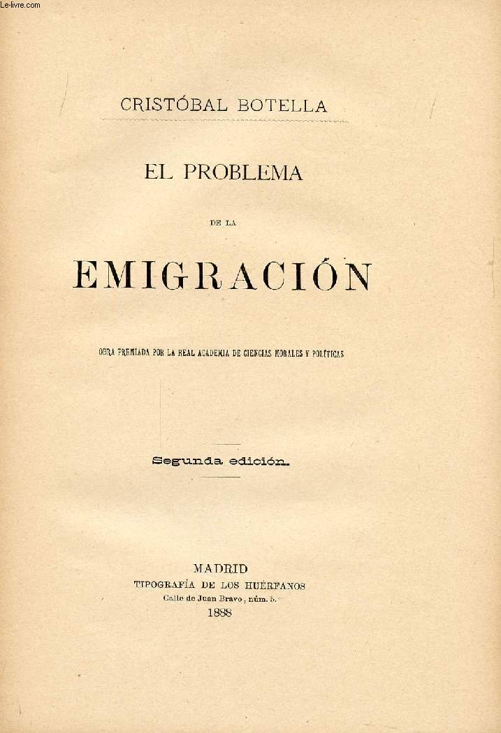 EL PROBLEMA DE LA EMIGRACION