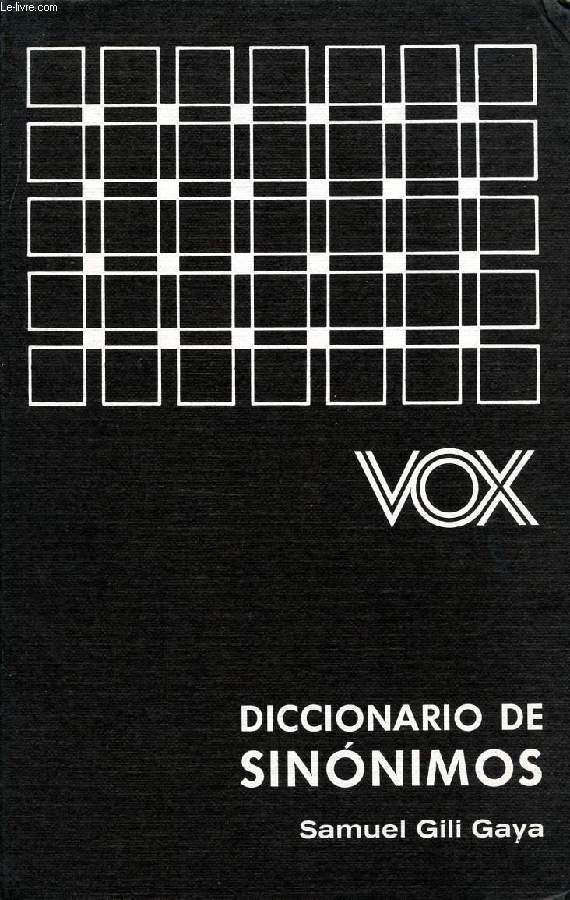 VOX, DICCIONARIO DE SINONIMOS