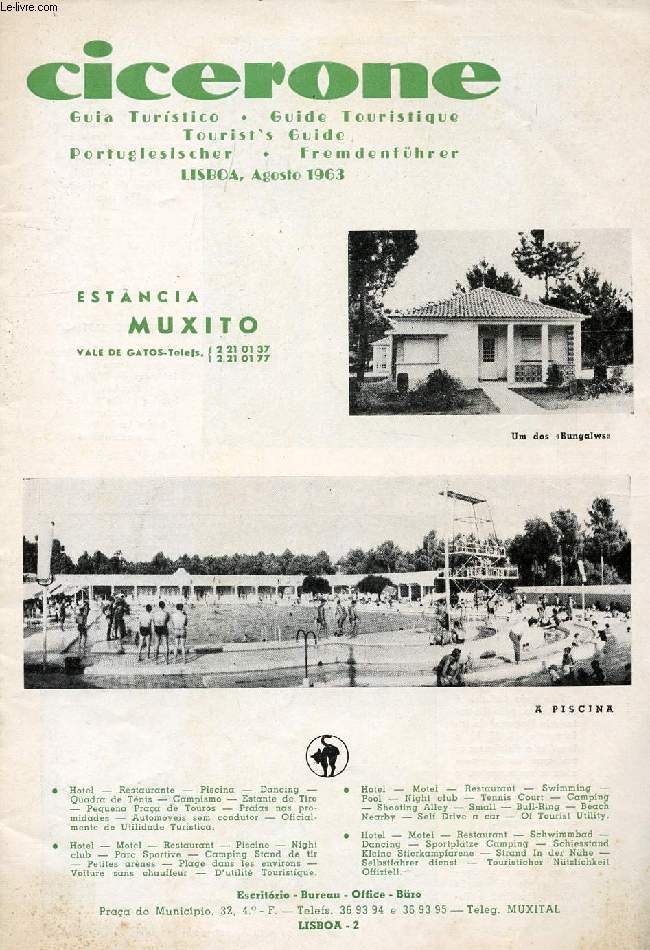 CICERONE, GUIA TURISTICO, AG. 1963