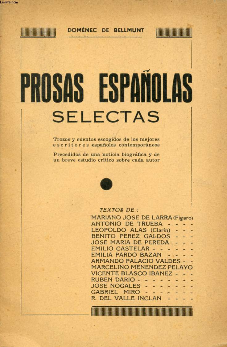 PROSAS ESPAOLAS SELECTAS