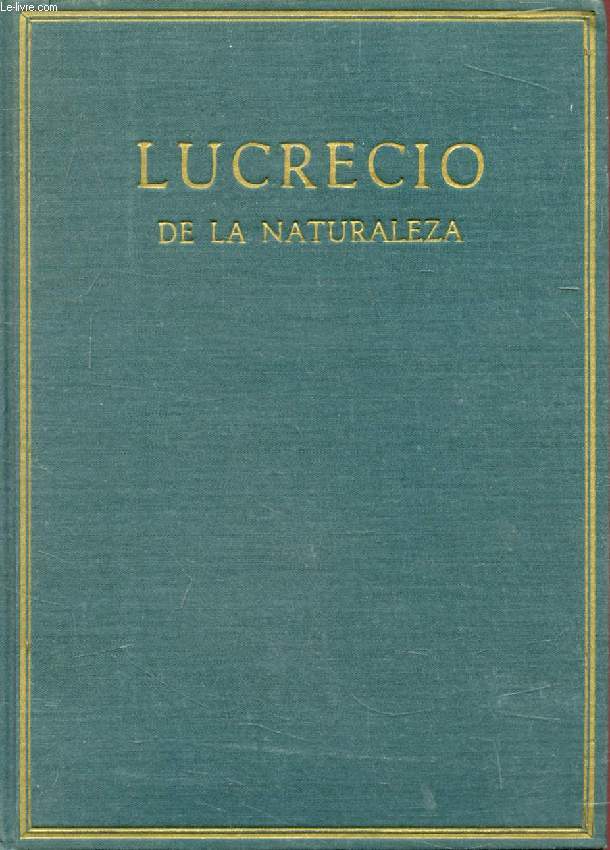 DE LA NATURALEZA, VOL. II (LIB. IV-VI)