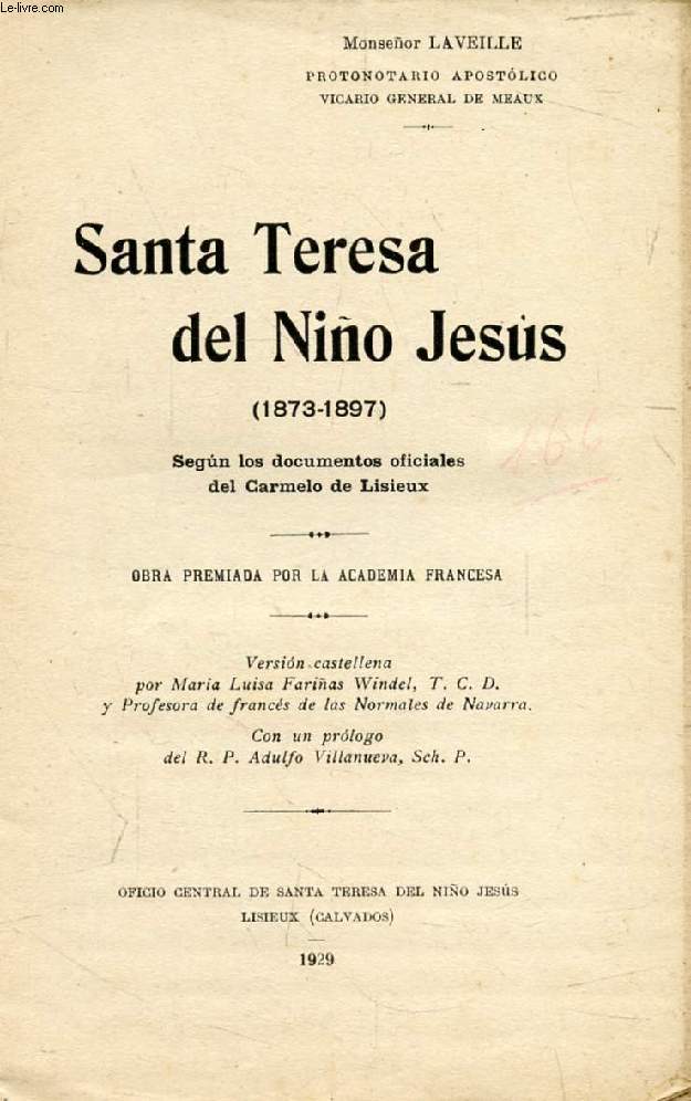 SANTA TERESA DEL NIO JESUS (1873-1897)