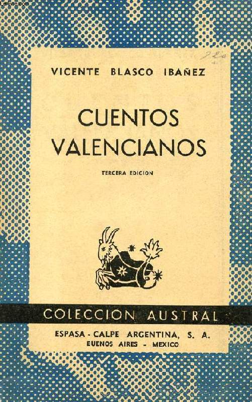 CUENTOS VALENCIANOS, COLECCIN AUSTRAL, N 390