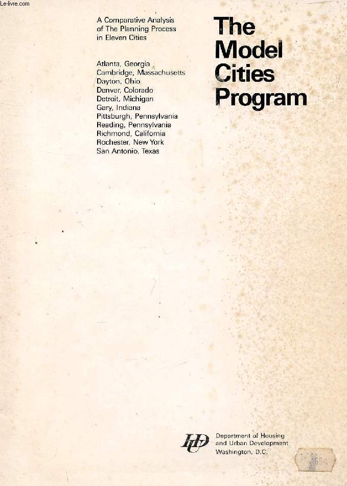 THE MODEL CITIES PROGRAM