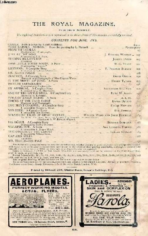 THE ROYAL MAGAZINE, N 128, JUNE 1909 (Contents: The Natural Mirror. From the Stallas. Just at the Post, J. Russell Warren. Lizerann, F. Newton Bungey. Tricks at the Card table, D. Devant...)