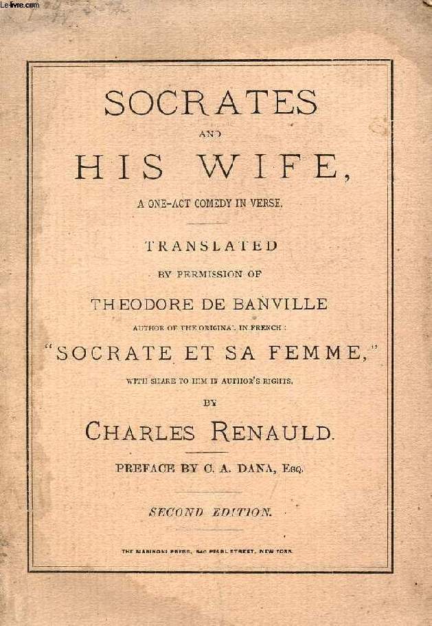 SOCRATES AND HIS WIFE, A ONE-ACT COMEDY IN VERSE