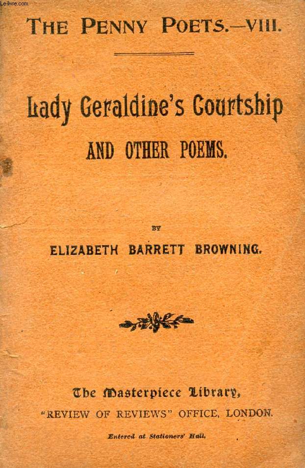 LADY GERALDINE'S COURTSHIP AND OTHER POEMS