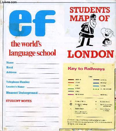 EF, THE WORLD'S LANGUAGE SCHOOL, STUDENTS MAP OF LONDON