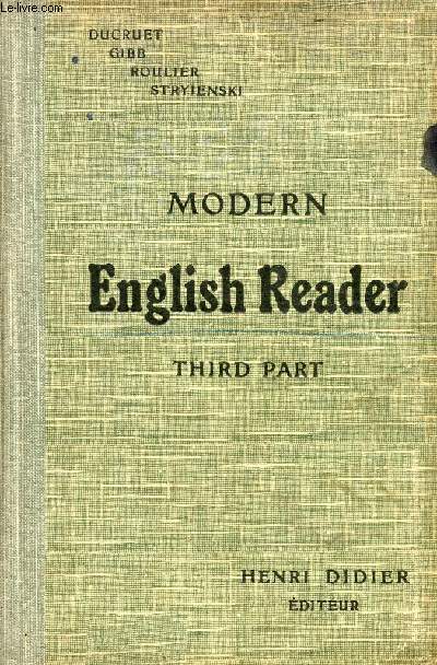 MODERN ENGLISH READER FOR THE UPPER FORMS, 3rd PART