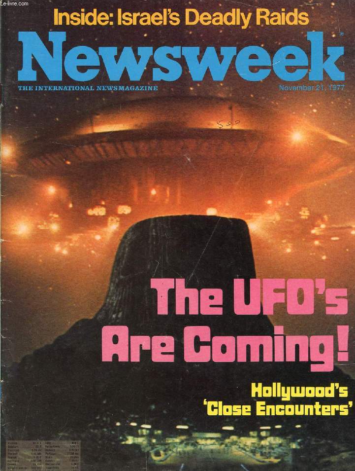 NEWSWEEK, NOV. 1977, THE UFO'S ARE COMING !, HOLLYWOOD'S 'CLOCE ENCOUNTERS'