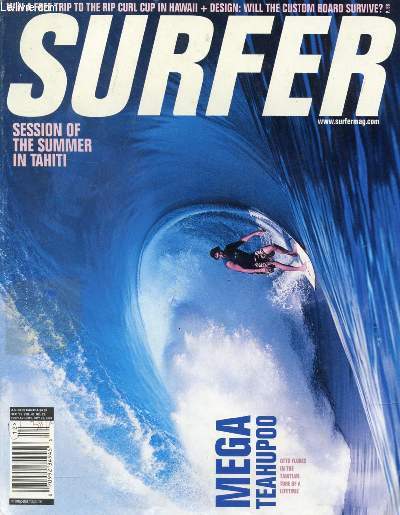 SURFER, VOL. 42, N 12, DEC. 2001 (Contents: In the thick of it, Teahuppo opens its jaws. Precisionb carving, the groundbreaking hardware by Chris Mauro. Lost horizon, Southern California's last secret spot...)