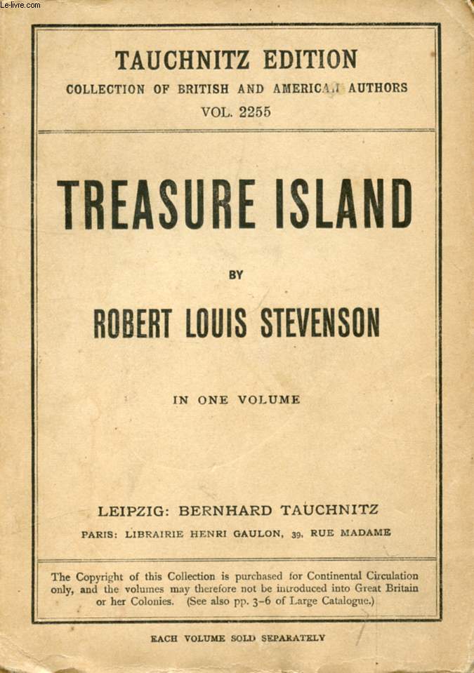 TREASURE ISLAND (COLLECTION OF BRITISH AND AMERICAN AUTHORS, VOL. 2255)
