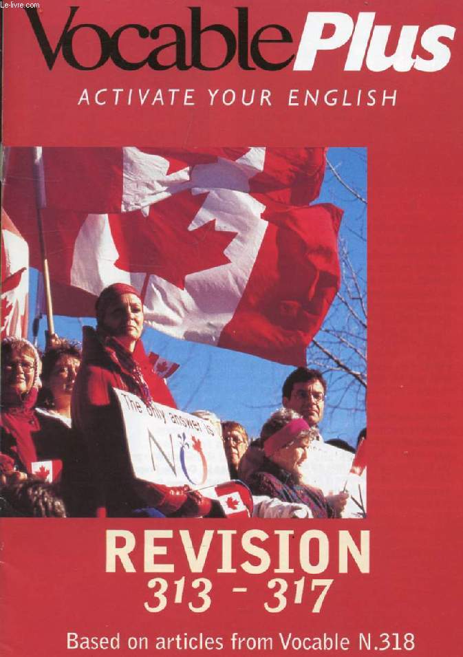 VOCABLE PLUS, ACTIVATE YOUR ENGLISH, N 318, APRIL 1998 (Contents: Checklist, grammar revision. Giant vocabulary puzzle. Sound baskets. Fit the 3 meanings to 1 word...)