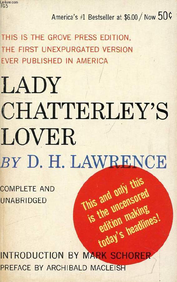 LADY CHATTERLEY'S LOVER