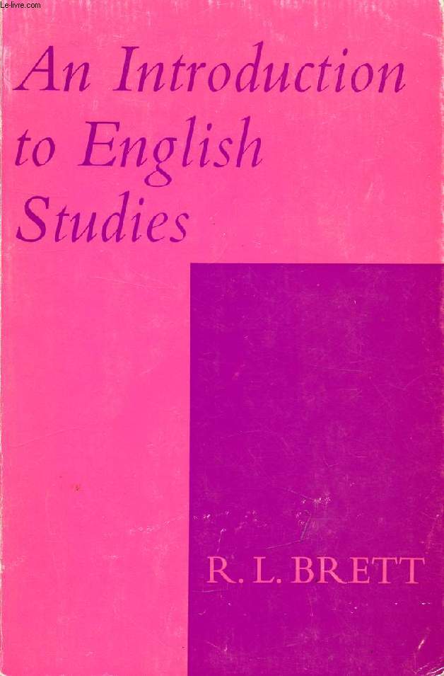 AN INTRODUCTION TO ENGLISH STUDIES