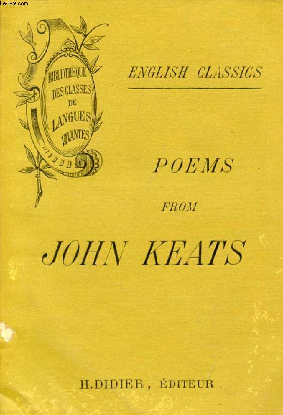 POEMS FROM JOHN KEATS