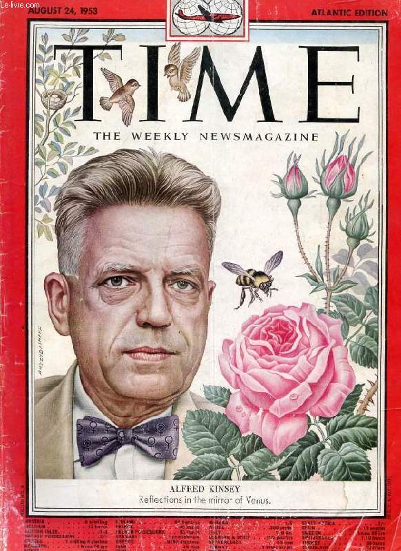 TIME, NEWSMAGAZINE, VOL. LXII, N 8, AUG. 1953 (Contents: Wheat Growers Balloting in Kansas & North Dakota. The Capital, Operation Househunt. Capital Exodus, Congress on vacation. The Shah & His Queen. Dr. Kinsey of Bloomington (Cover)...)