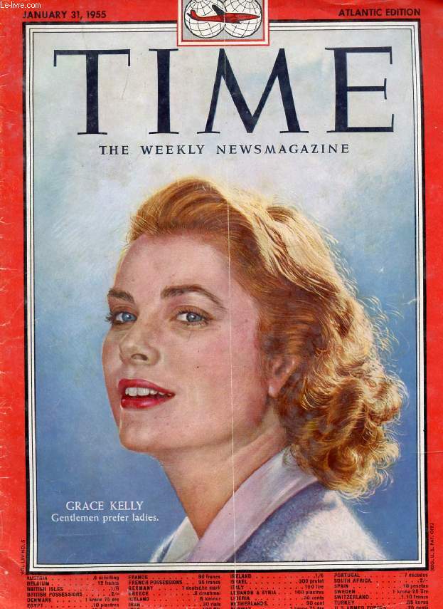 TIME, NEWSMAGAZINE, VOL. LXV, N 5, JAN. 1955 (Contents: General Chiang & Admiral Pride. Natural Resources, Upper Colorado. Island War, Formosa. India, The Struggle for Andhra. Grace Kelly (Cover)...)