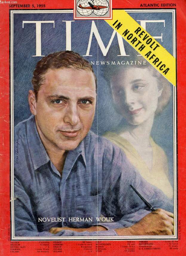 TIME, NEWSMAGAZINE, VOL. LXVI, N 10, SEPT. 1955 (Contents: Japan's Shigemitsu & Daughter in Washington. The Fifth Amendment, Is Its Privilege Abused? Does Silence Imply Guilt? North Africa, Conflict of Sympathies. Novelist Herman Wouk (Cover)...)
