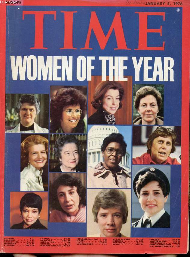 TIME, NEWSMAGAZINE, JAN. 5, 1976 (Contents: Moscow's Risky Bid for Influence, Soviets in Africa. Images '75. Women of the Year, Great Changes, New Changes, Tough Changes (Cover)...)