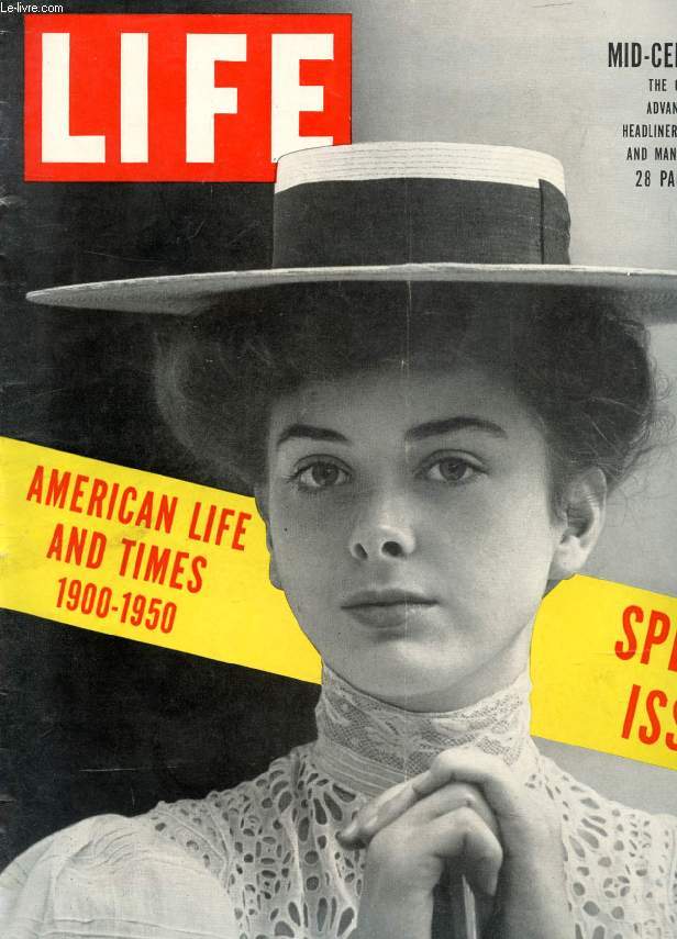 LIFE, INTERNATIONAL EDITION, VOL. 8, N° 2, JAN. 1950 (Contents: BABY SHAW, by ROBERT WALLACE. SPEAKING OF PICTURES: EARLY COIOR PHOTOGRAPHS. THE GOLDEN YEARS BEFORE THE WARS. 50 YEARS OF AMERICAN WOMEN, by WINTHROP SARGEANT. HALL-MILLS MURDER CASE...)
