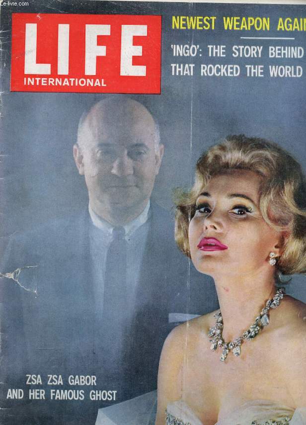 LIFE, INTERNATIONAL EDITION, VOL. 27, N 3, AUG. 1959 (Contents: World's Best Punch, Ingemar Johansson. Biggest Rescue Since Noah, Rhodesia. Tough Talk From Khrushchev. Regal Seaway Opening, Queen Elizabeth and Pres. Eisenhower. A Ghostly Telltale...)