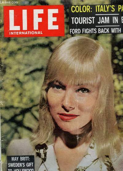 LIFE, INTERNATIONAL EDITION, VOL. 27, N 7, SEPT. 1959 (Contents: Low Fares Lure Americans to Europe, Another Record Invasion. Brave Drama of Bull Ring Stirs Spain. A New Political Party Comes into Being in India. Stately Homes of Italy. May Britt...)