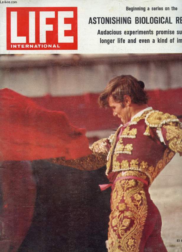 LIFE, INTERNATIONAL EDITION, VOL. 39, N 6, SEPT. 1965 (Contents: Cover. El Cordobes in action. Letters. ON THE WAR IN VIETNAM, YACHTS AND TIGERS. The View from Here. A BRAVE SELF FAR AT SEA: The astounding mission of Robert Manry, the Cleveland, Ohio...)