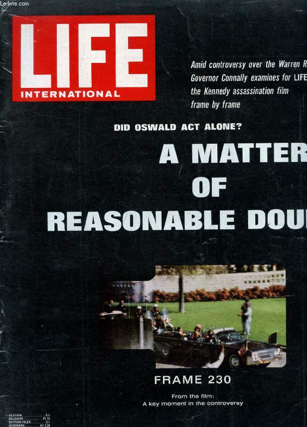 LIFE, INTERNATIONAL EDITION, VOL. 41, N 11, NOV. 1966 (Contents: Letters. Jomo Kenyatta and Dr. Verwoerd. World News. Inferno in the city Dante loved. The Presidency. The Big Fellow is a part of their future. By Hugh Sidey. Business. The $50 thousand...)