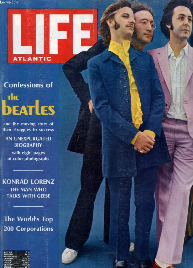 LIFE, ATLANTIC EDITION, VOL. 45, N 8, OCT. 1968 (Contents: Letters. On sex and marriage and other conflicts. World Events. The defiant ancient mariner. William Willis, a lonely adventurer, loses his last attempt to conquer the sea. By Keith Wheeler...)