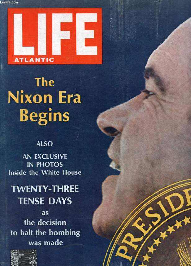 LIFE, ATLANTIC EDITION, VOL. 45, N 11, NOV. 1968 (Contents: Presidency. Thoughts on a stroll through Williamsburg. By Hugh Sidey. Letters. The Beatles, vagabonds and critics of America. Book Reviews. The Writing of One Novel. By Irving Wallace...)