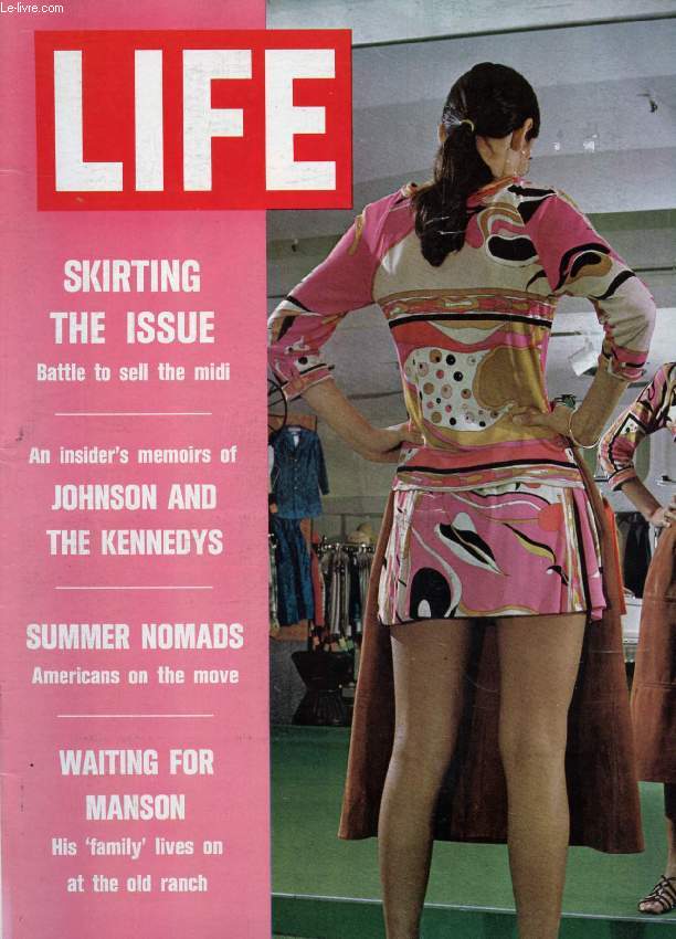 LIFE, VOL. 49, N 5, AUG. 1970 (Contents: The Midi Muscles In. It will soon be farewell to knees and maybe even calves if the enemies of the miniskirt get their way. Photographed by John Dominis. Waiting for Charlie. His 