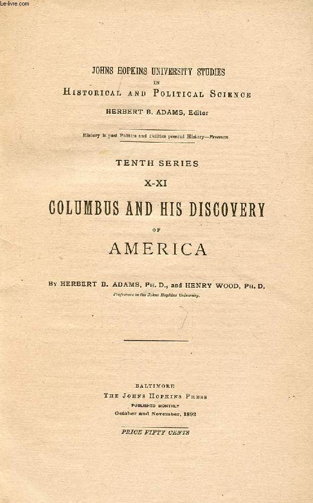 COLUMBUS AND HIS DISCOVERY OF AMERICA