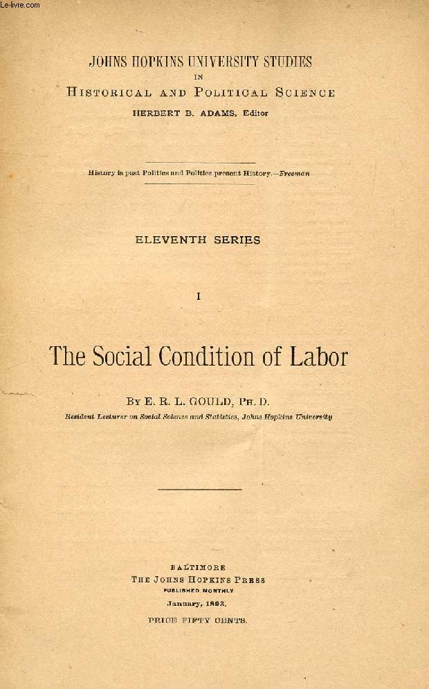 THE SOCIAL CONDITION OF LABOR