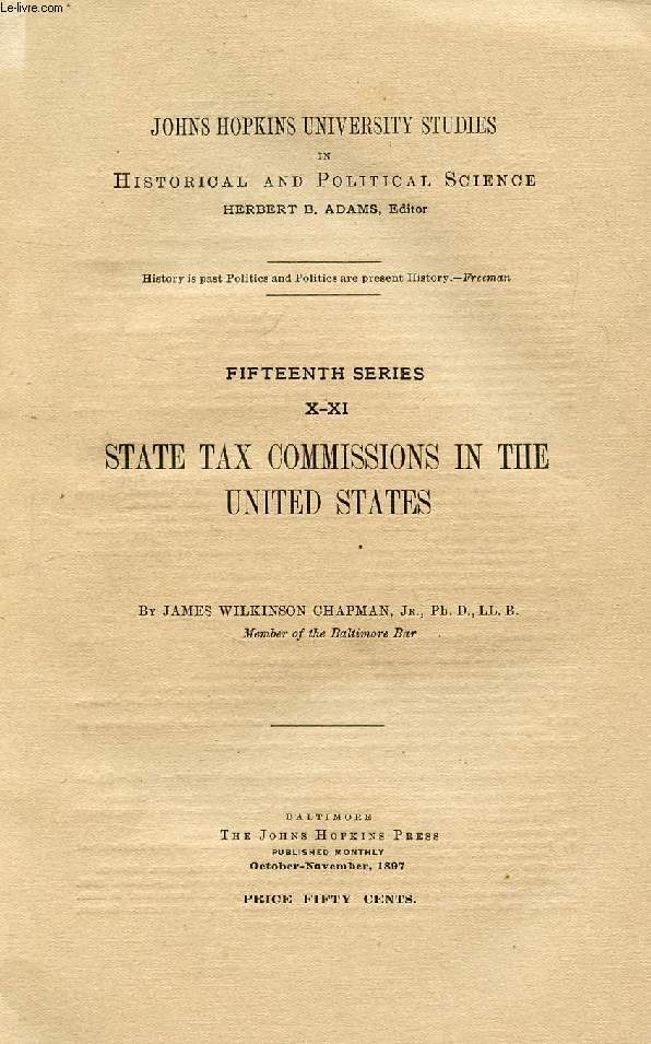 STATE TAX COMMISSIONS IN THE UNITED STATES