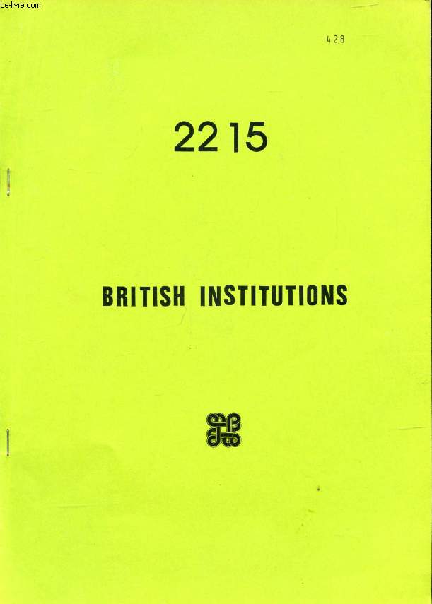 BRITISH INSTITUTIONS (22 15) (PHOTOCOPIES)
