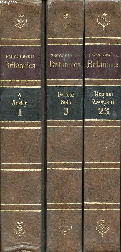ENCYCLOPAEDIA BRITANNICA, 18 VOLUMES (INCOMPLET)
