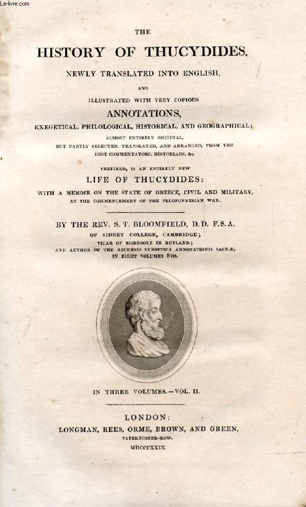 THE HISTORY OF THUCYDIDES, VOL. II