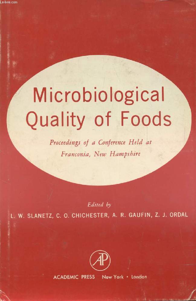 MICROBIOLOGICAL QUALITY OF FOODS