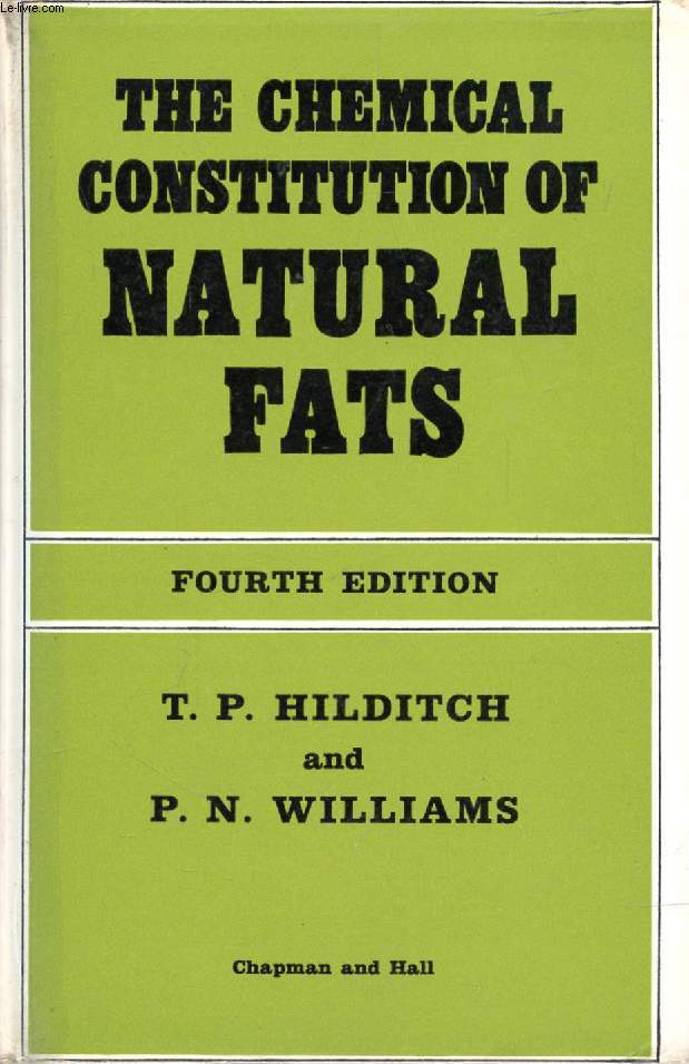 THE CHEMICAL CONSTITUTION OF NATURAL FATS